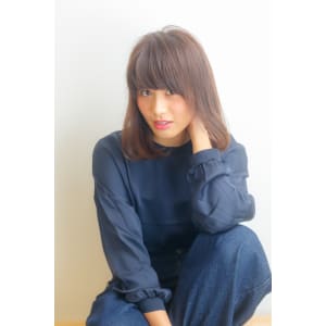 ツヤのあるボブ