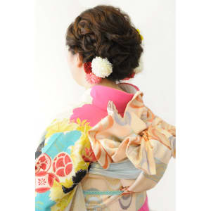 成人式　振袖着付け＋ヘアセット