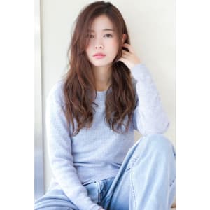 大人ラフなロング　デジタルパーマ