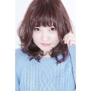 ふんわり♪カジュアルなミディアムレイヤー