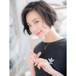 黒髪がso cool ！ラフボブ