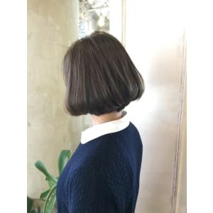 お客様 グレージュボブ スタイル☆担当中島直樹【N-541】