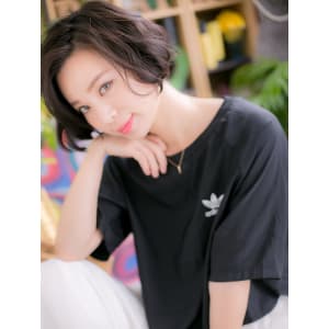 黒髪がso cool ！ラフボブ