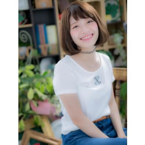 カジュアルフェミニン☆ツヤカールボブ