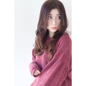 ハイライトカラー×ゆるふわカールスタイル　AKI-62