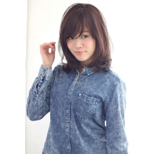 伸ばしかけ前髪のナチュミディ :o112