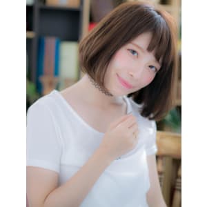 カジュアルフェミニン☆ツヤカールボブ