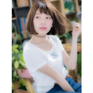 カジュアルフェミニン☆ツヤカールボブ