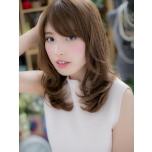 フレアカールの甘・ゆる大人女子