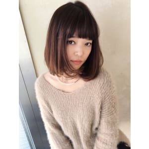 内巻きお手入れ簡単ナチュラルロブ【y－１１９】