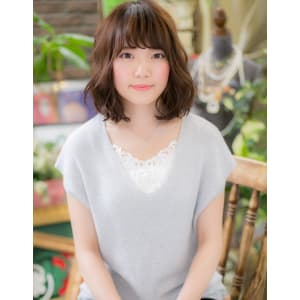 ふんわりカールボブ