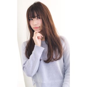 フリンジバングのゆるロング　:o114
