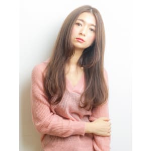 毛先ワンカールの愛されロング