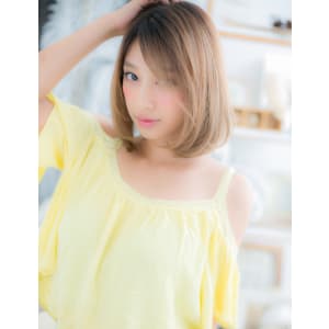 シンプルボブ×グラデカラー - mod's hair 上尾【モッズヘア】上尾西口店【モッズヘア アゲオニシグチテン】掲載中