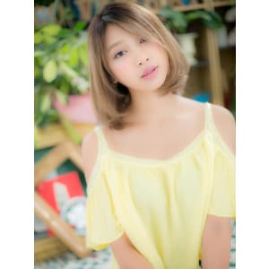シンプルボブ×グラデカラー