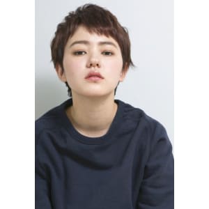 ナチュラルショートバング