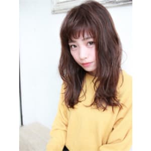 【Tetote】☆しっとり×抜け感☆オン眉バング脱力ウェーブ