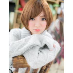 肌質きらり☆ベージュ×ボブ