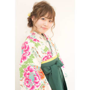 卒業式　袴レンタル着付＋ヘアセット