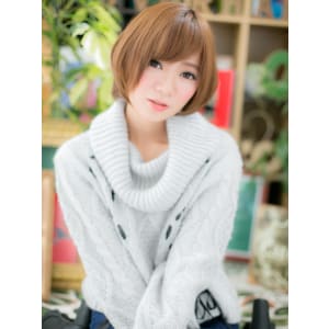 肌質きらり☆ベージュ×ボブ