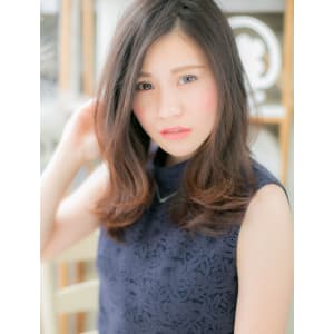 ナチュラルワンカールストレート