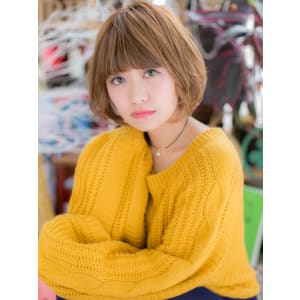 ひし形シルエットの人気ボブ