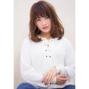 デジタルパーマで簡単スタイリングの大人セミディ