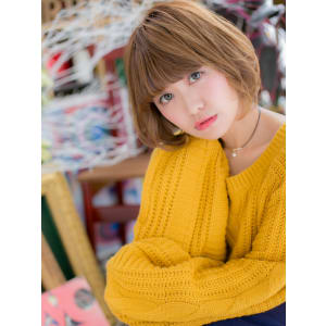 ひし形シルエットの人気ボブ