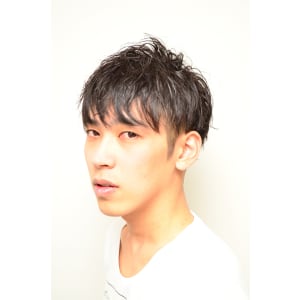 爽やか束感☆黒髪メンズショート