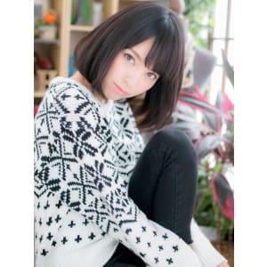 黒髪ボブの大人クラシカル