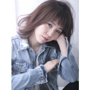 大人可愛いフリンジバングボビィー