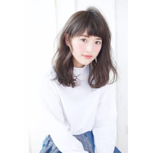 グレージュのナチュラルセミディ【N-580】