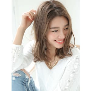 グレージュベージュ★ラフウェーブロング