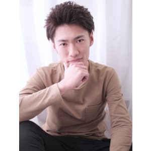 [HAIRDERA`S]刈り上げ２ブロックxアップバング