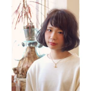 無造作ガーリーボブ【ダークアッシュ】