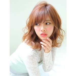 スモーキーピンク★ふんわり女子ロンブ