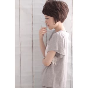 [hairderas]グレージュxショート