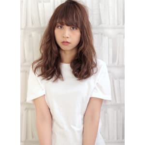 ラフなカールで作る！こなれセミディ