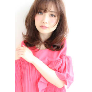 フェミニンな大人ミディアム【H-424】