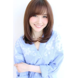 小顔バングで大人ミディアム【H-425】