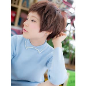 ピンクカラー★ガーリーショート