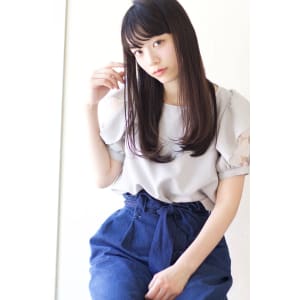 柔らかストレートパーマワンカールロブ　AKI-144