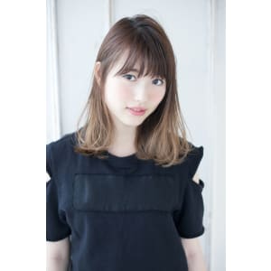 アッシュベージュのワンカール【N-599】