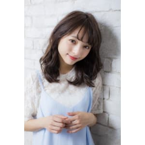 暗めベージュのセミディヘア【prize錦糸町】