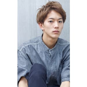 爽やかアップバングショート×アッシュベージュmー１１