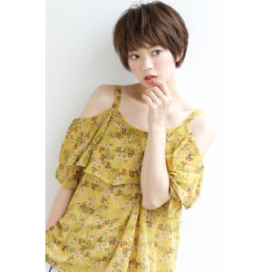 大人かわいいマッシュゆるふわショートボブ　AKI-160