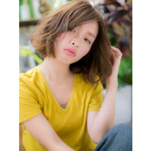 ニュアンスパーマ◎ふわっとミディ