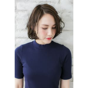 透明感グレーボブ【池袋】