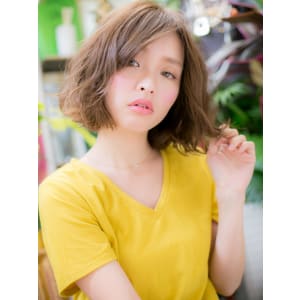 ニュアンスパーマ◎ふわっとミディ