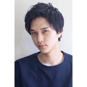 ウエット質感大人アップバングスマートマッシュmー１７